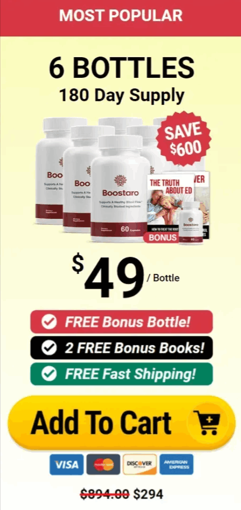 Boostaro price 6 bottle