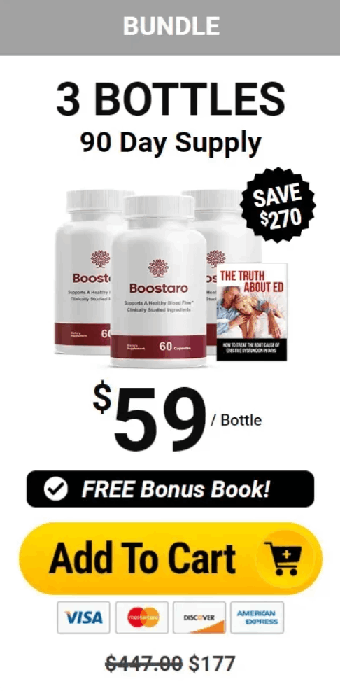 Boostaro price 3 bottle